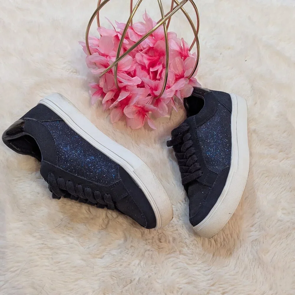 Navy Blue Sparkle Birdies Sneakers Size 7 - Picture 2 of 7